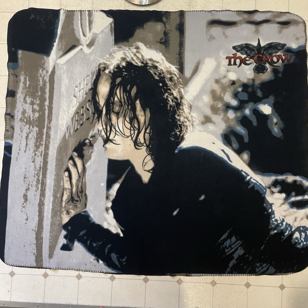 The Crow Movie Blanket Memorabilia Brandon Lee 56x47 Retro Horror Throw Blanket